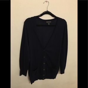 Navy Blue Cardigan (Size 3X) from Forever 21